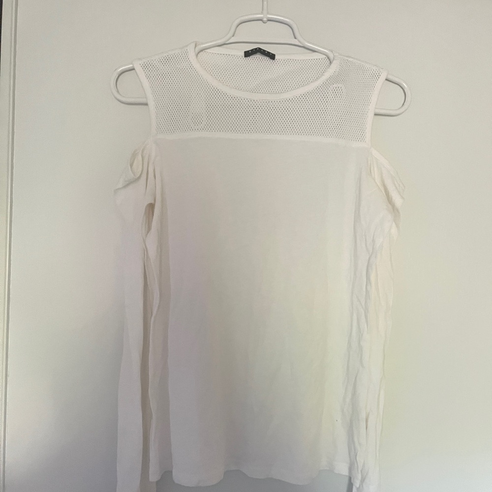 Sisley White Sleeveless Blouse